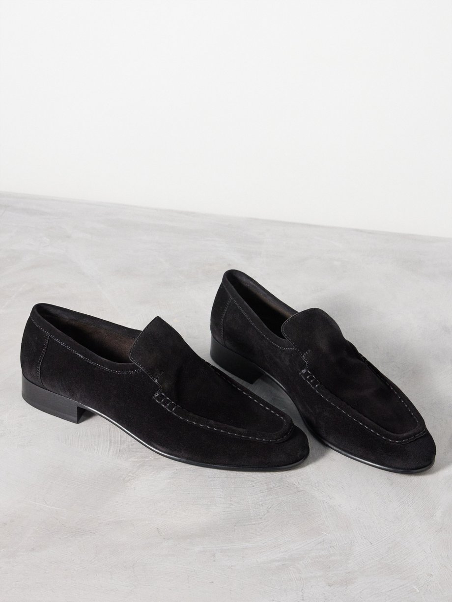 Black Suede loafers | The Row | MATCHES UK