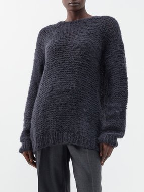 Evam Eva Open Knit Pullover