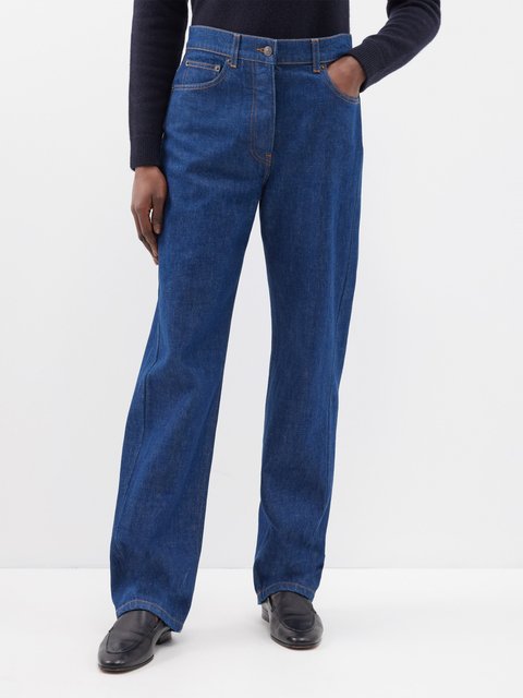 Blue Low-rise flared jeans, Bottega Veneta