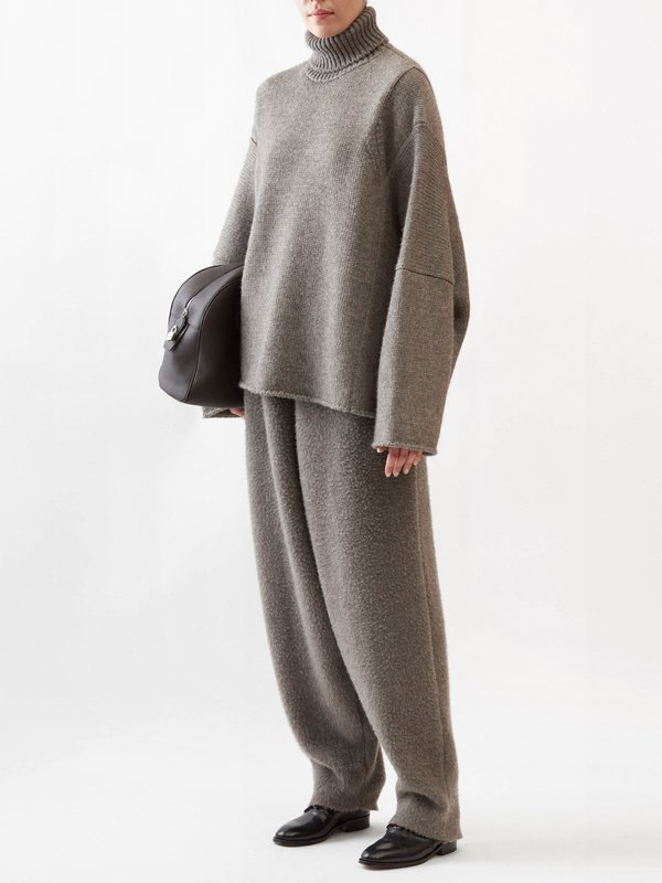 The Row Erci drop-shoulder alpaca-blend sweater