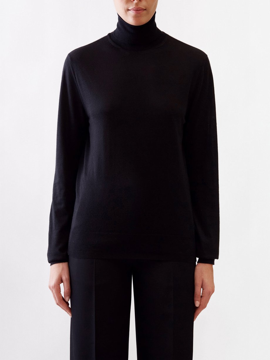 The Row Roll-neck cashmere sweater