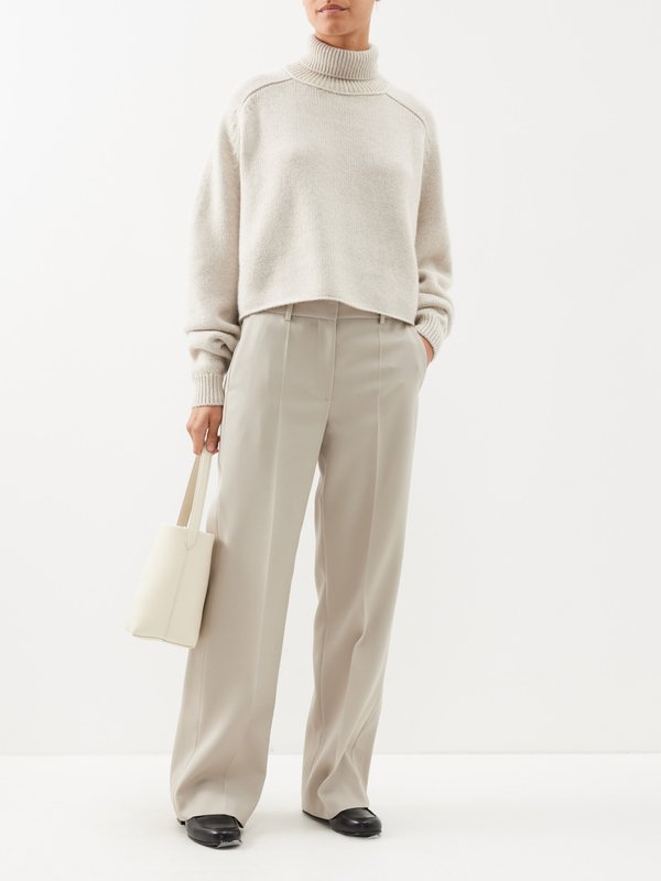 The Row Ehud batwing-sleeve cashmere sweater