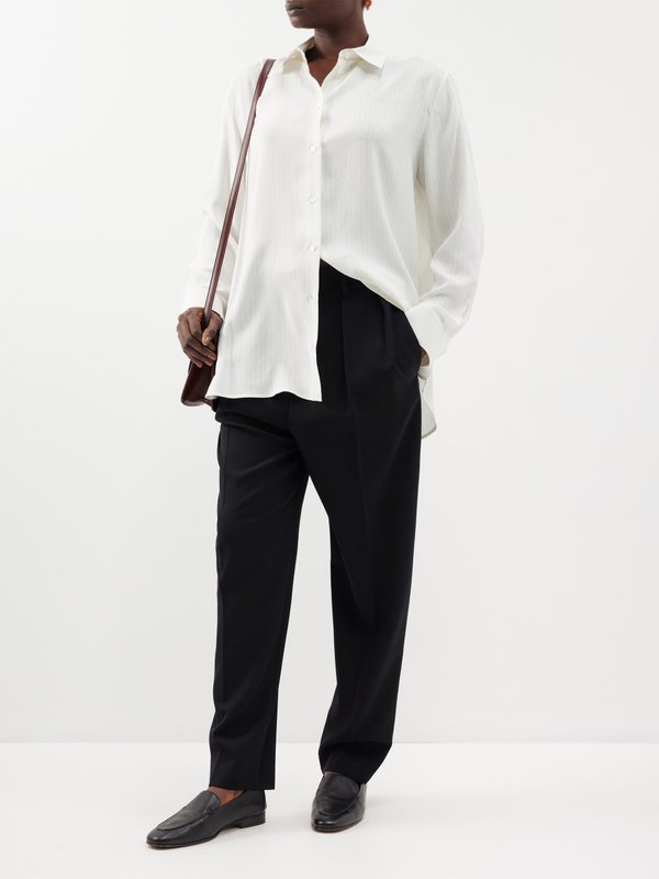 The Row Corby double-pleated wool trousers