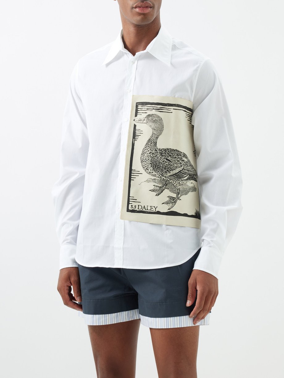 S.S. Daley Harvey duck-patch cotton shirt