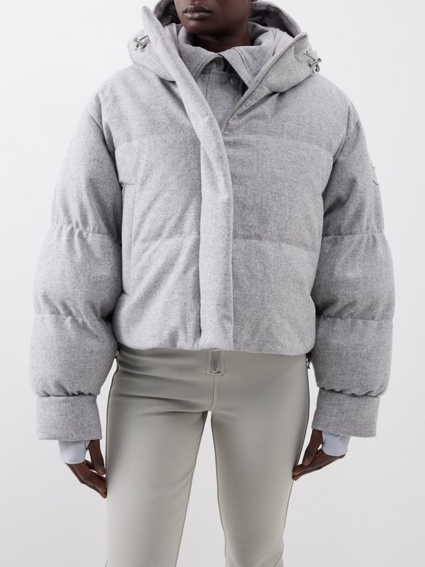 Cordova Aomori cropped wool-blend down ski jacket