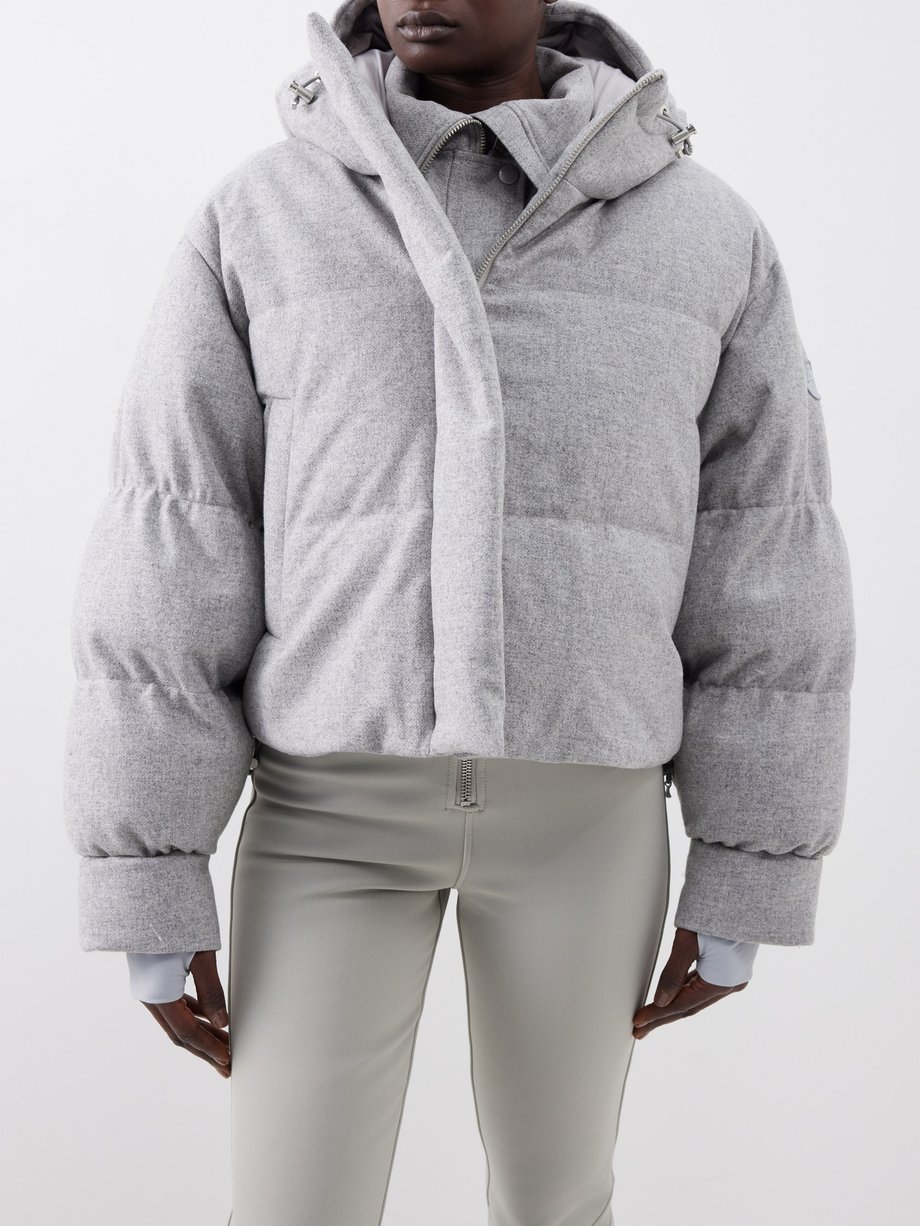 | | UK ski cropped Grey Cordova down jacket Aomori wool-blend MATCHES