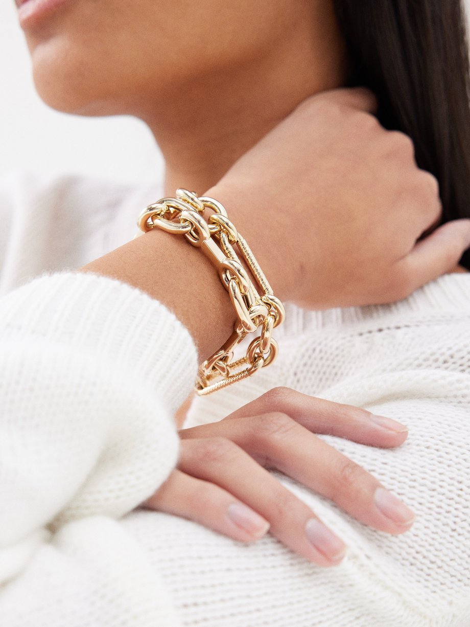 Lauren Rubinski Small 14kt gold bracelet