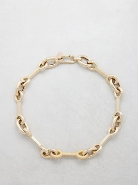 Lauren Rubinski Medium Link diamond & 14kt gold necklace