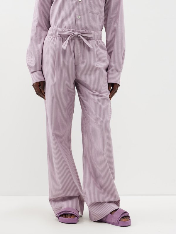 Birkenstock x Tekla (Tekla) Oversized striped organic-cotton pyjama trousers