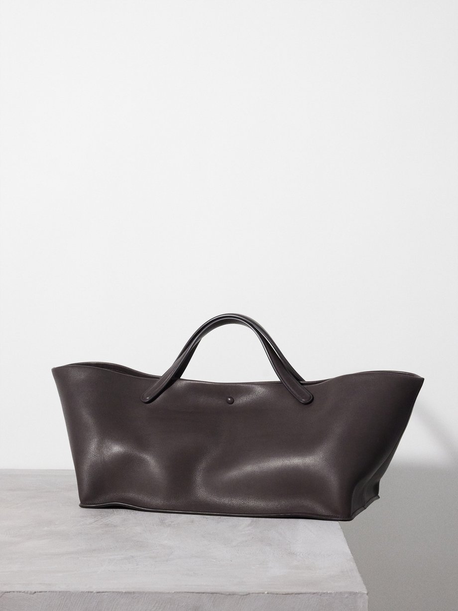 Brown Idaho leather bag | The Row | MATCHES UK