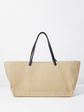 The Row Idaho XL cotton-twill tote bag