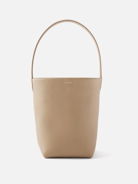 The Row Small N/S Park grained-leather tote bag