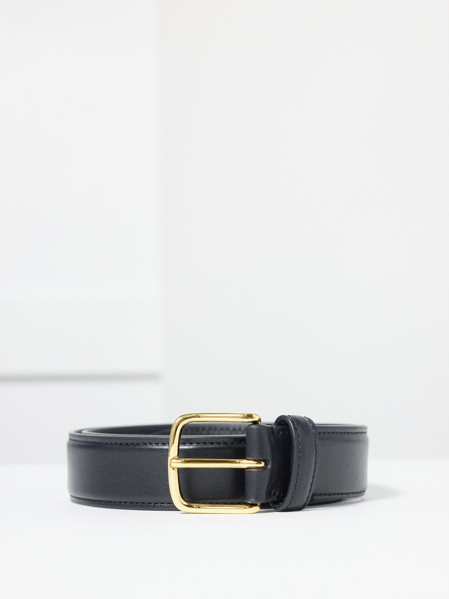 Black Classic leather belt, The Row