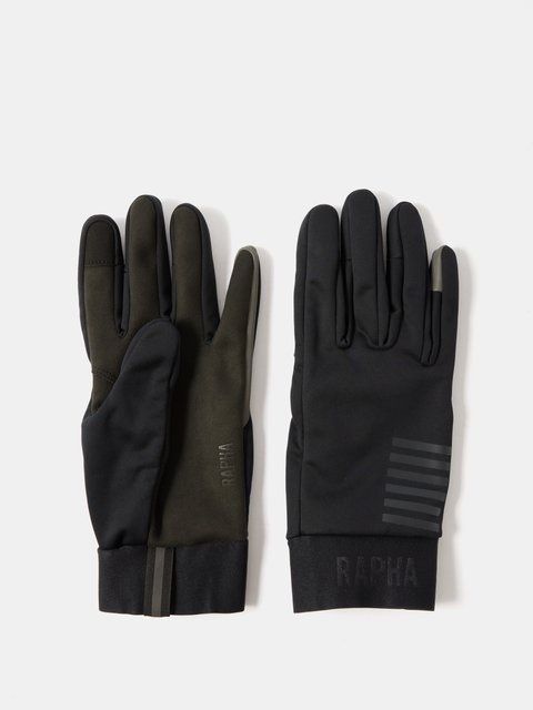 Henley Leather and Wool-Blend Tech Gloves