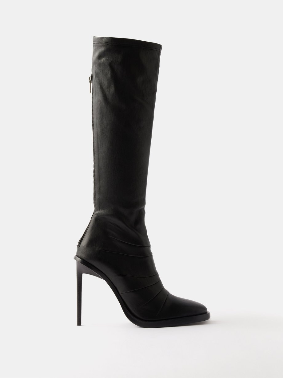 Black Palka 110 leather knee boots | Ann Demeulemeester