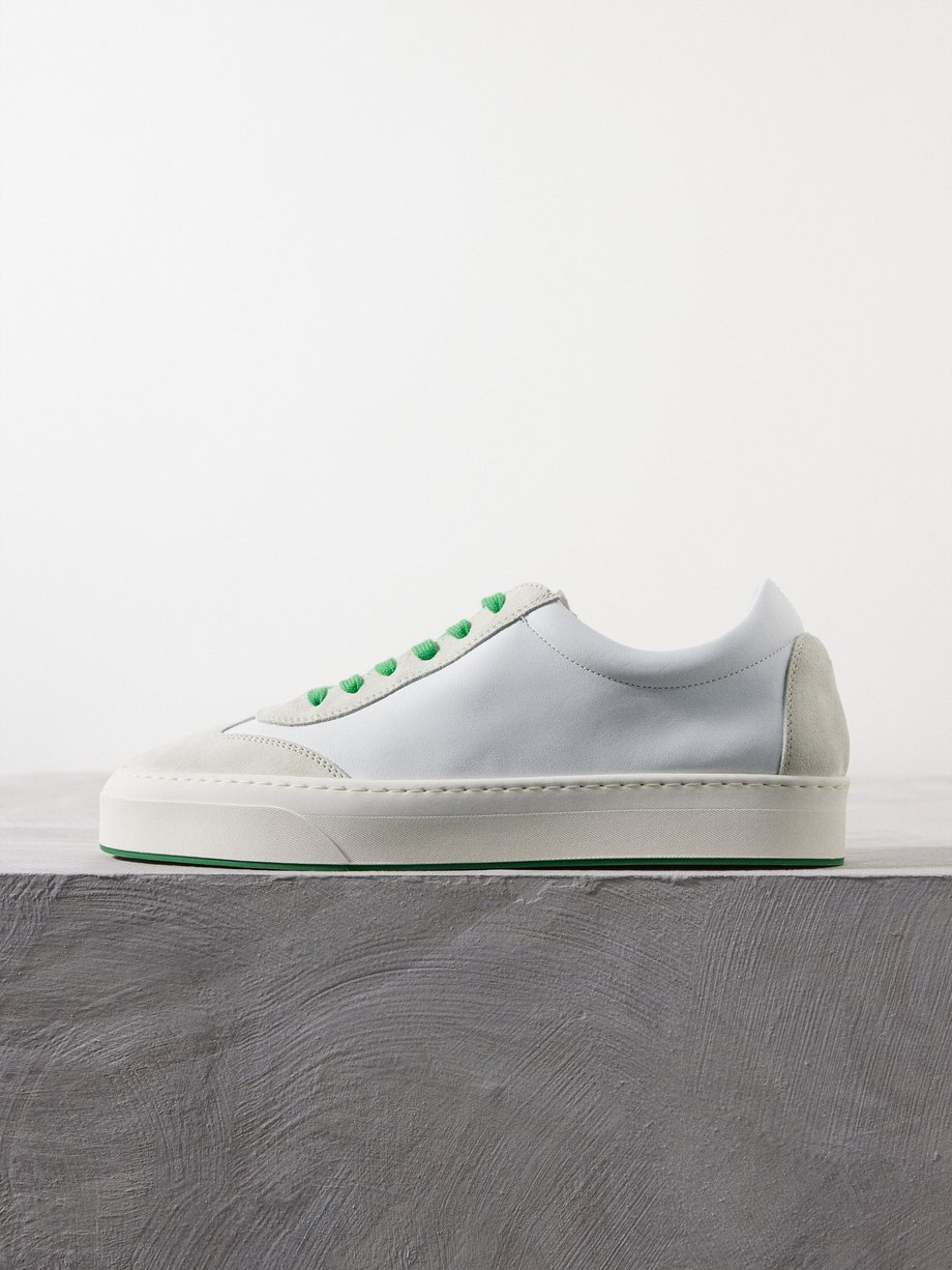 The Row Marley lace-up low-top leather trainers