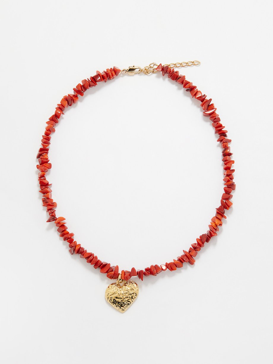 Handmade Semi Precious Jewellery|8mm Red Coral Necklaces|AqBeads.Uk