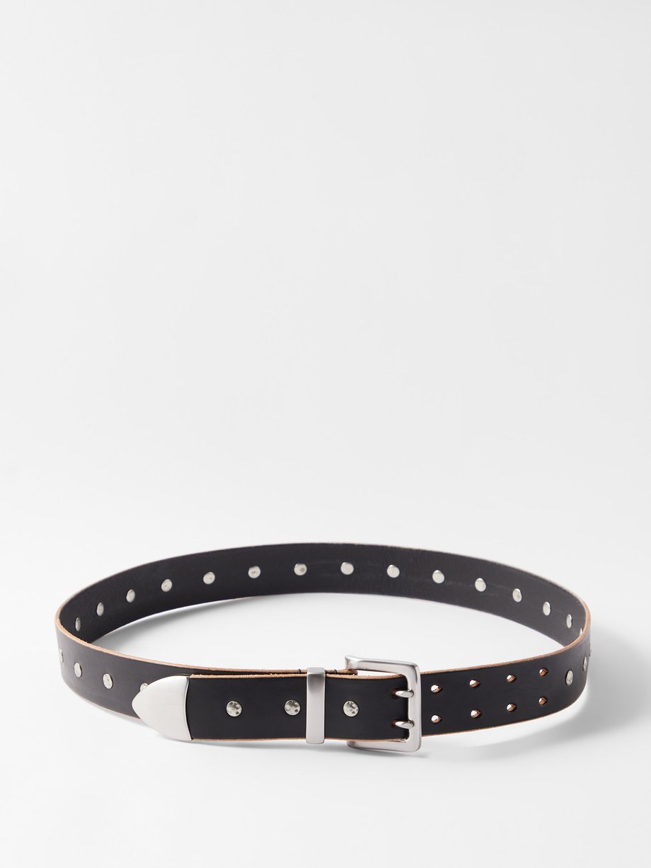 OUR LEGACY STUDS LEATHER BELT-