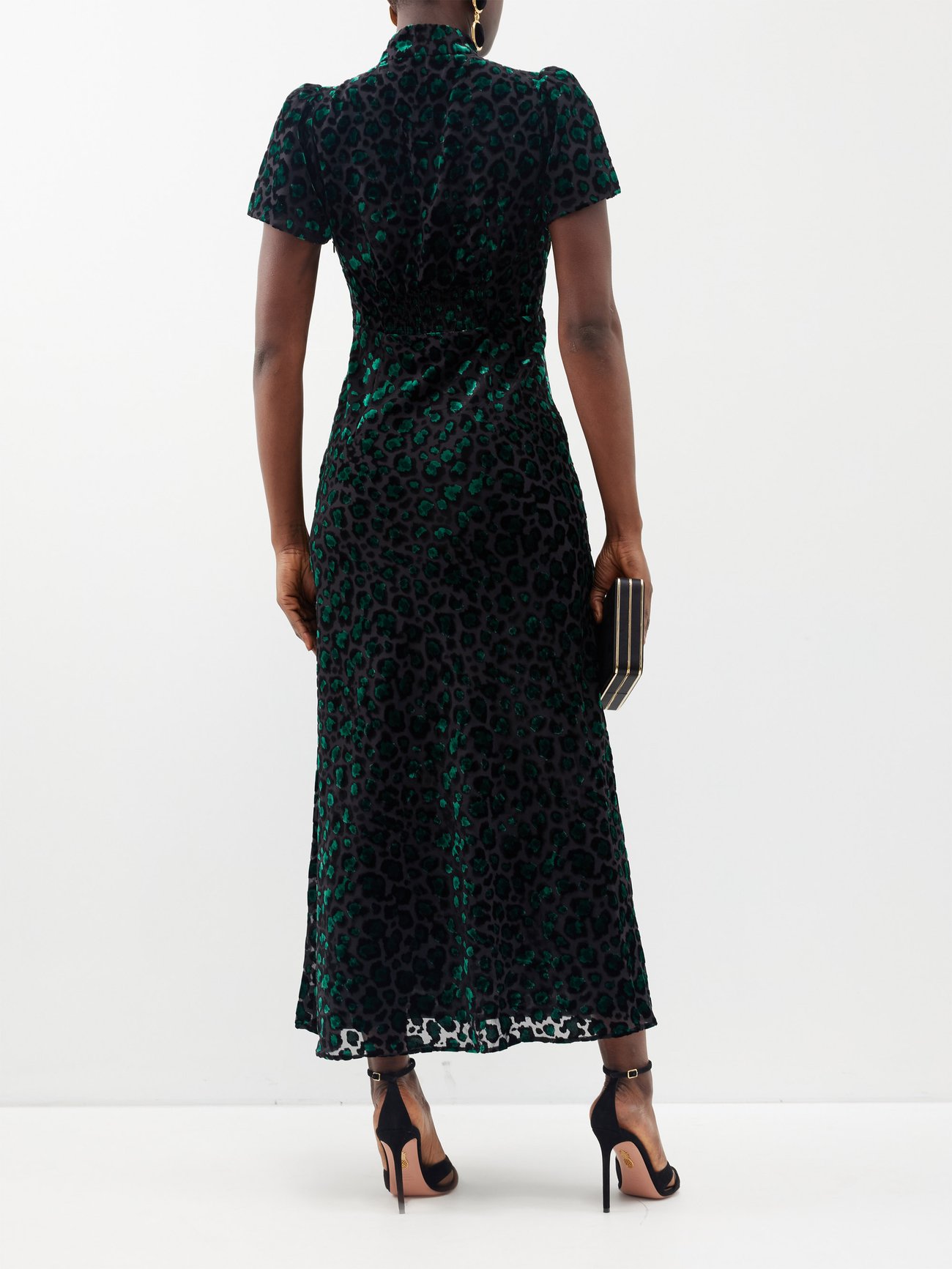 The Jacquetta leopard devor velvet maxi dress video