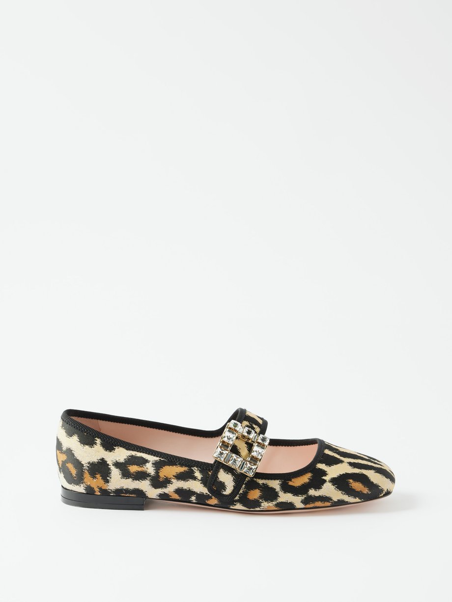Buckle Shoe in Leopard Calf Hair