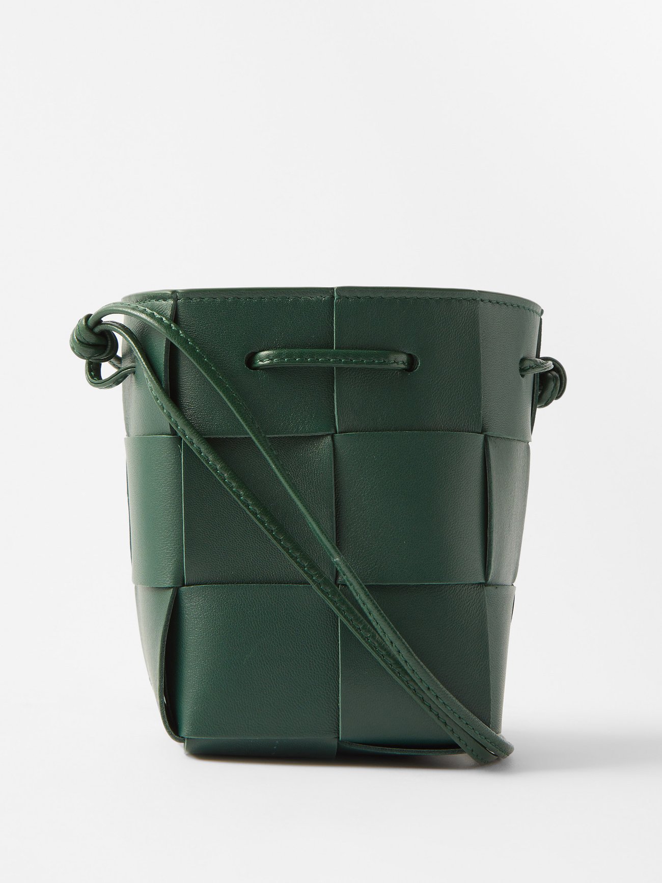 Bottega Veneta Mesh Bucket Bag in Green 570185 VBOU1 3343 2004000708193 -  Handbags - Jomashop