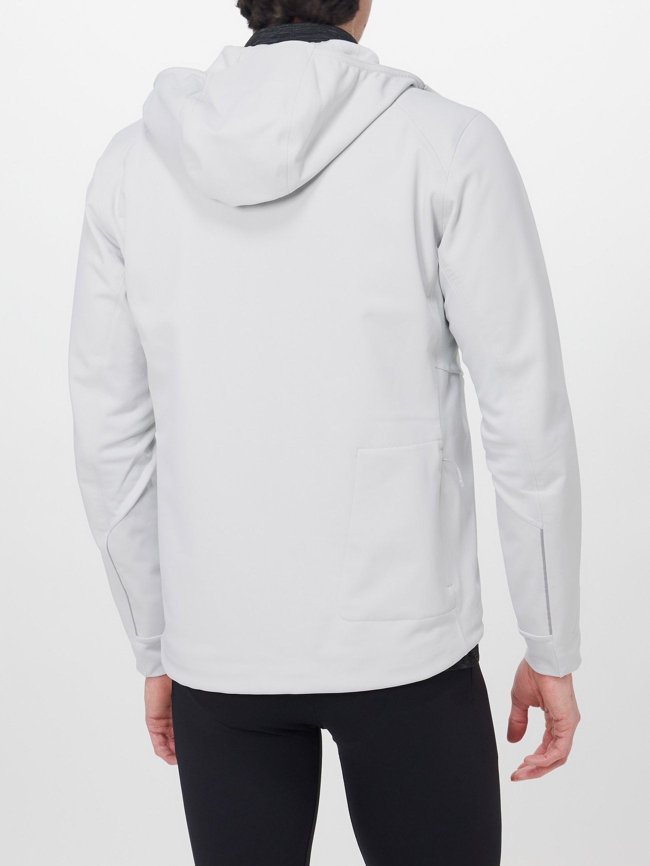 Grey Cross Chill hooded running jacket, Lululemon