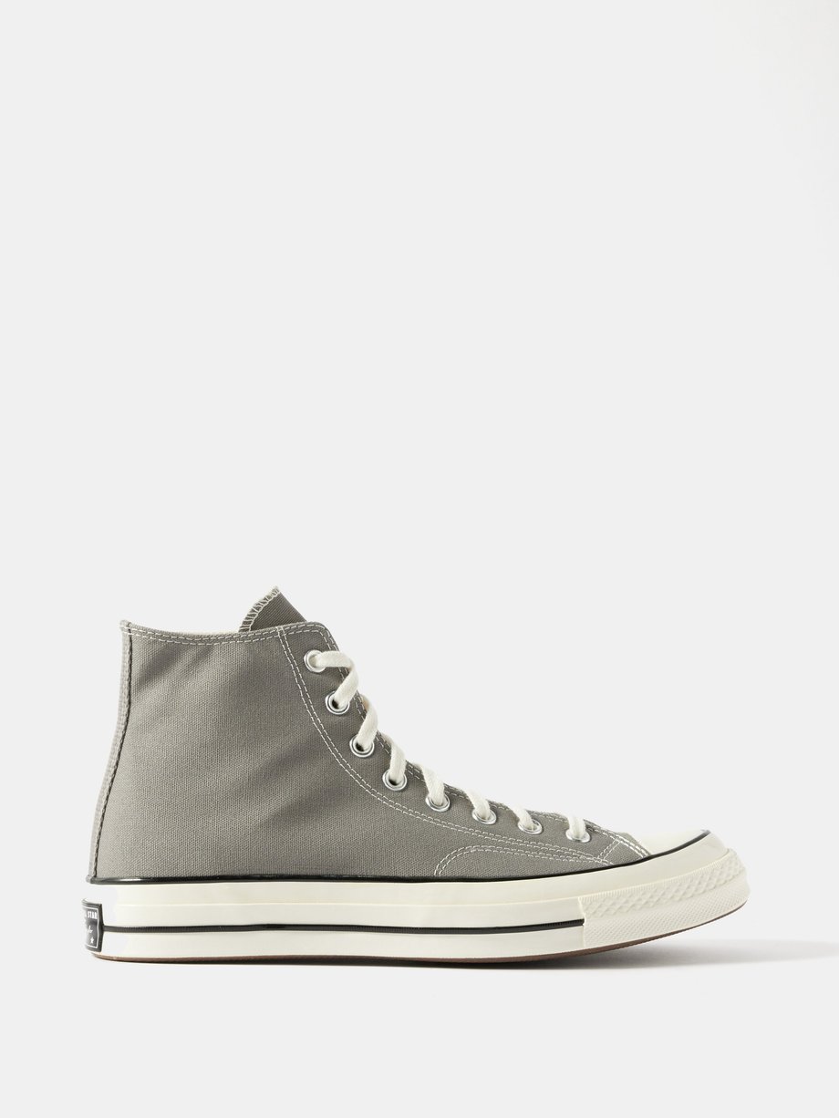 Grey Chuck 70 high-top canvas trainers | Converse | MATCHES UK