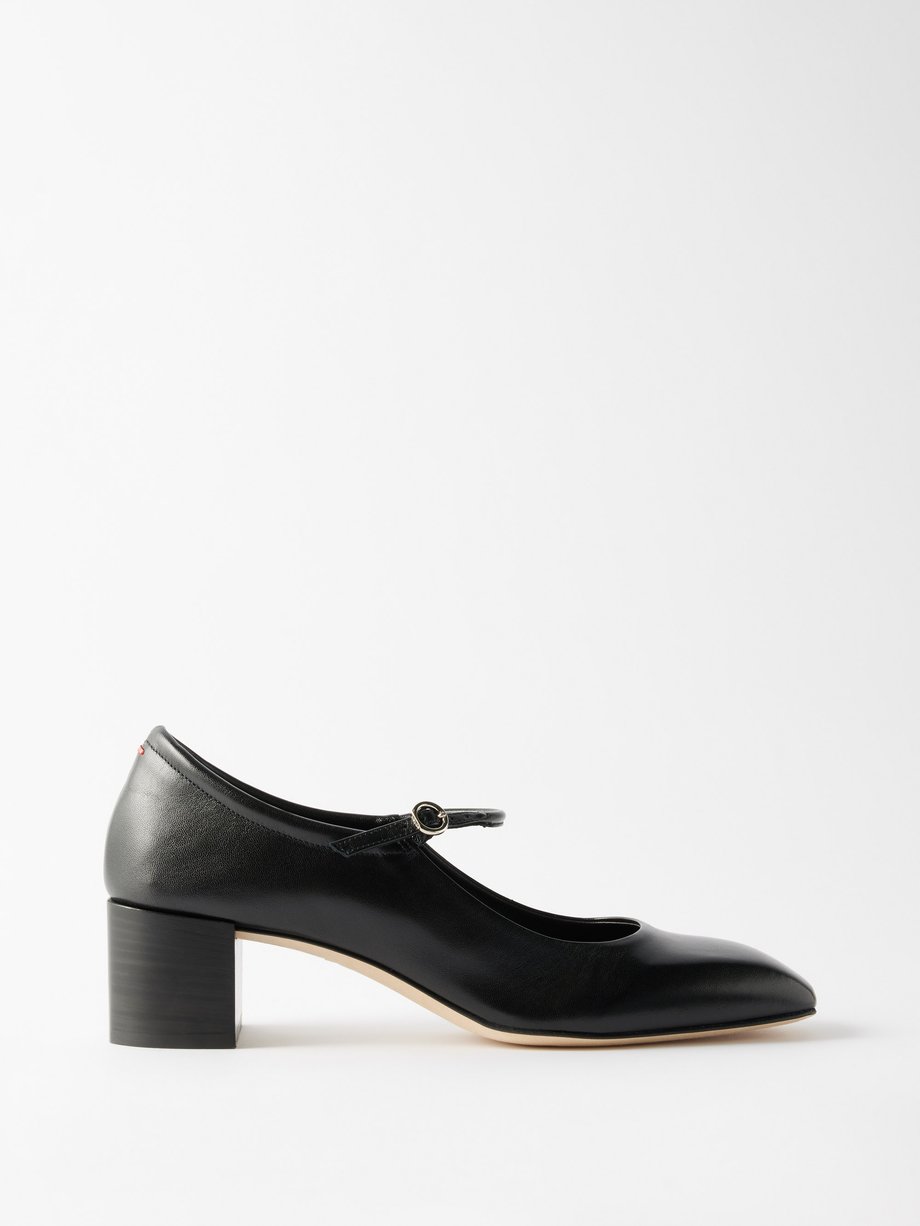 Aeyde Aline 45 leather Mary Jane pumps