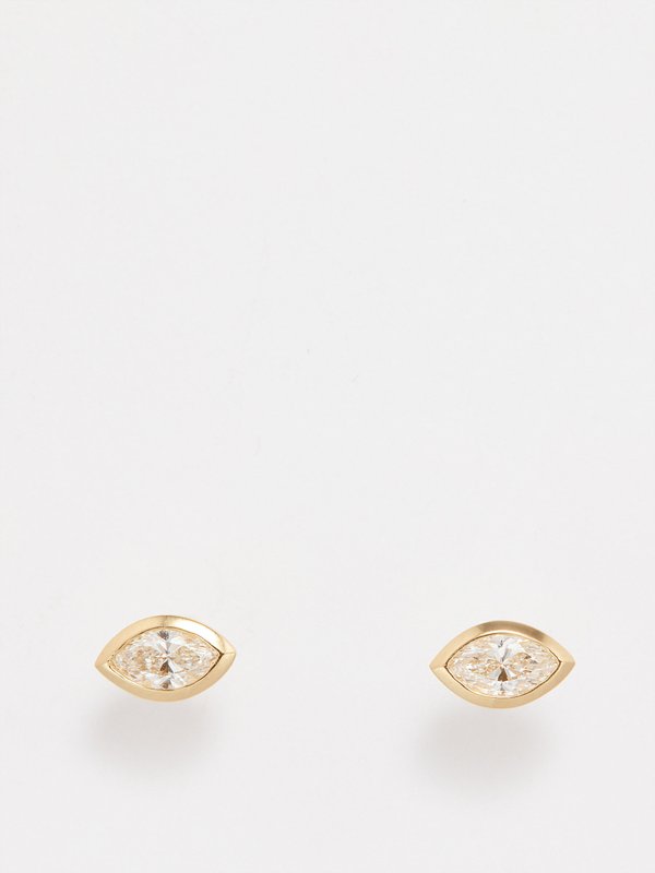 Shay Diamond & 18kt gold earrings
