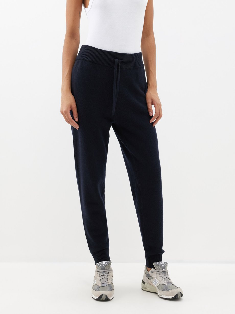 Navy The Classic cashmere track pants | Alex Eagle Sporting Club ...