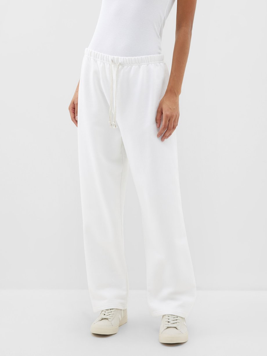 White The Berwick organic-cotton track pants, Alex Eagle Sporting Club
