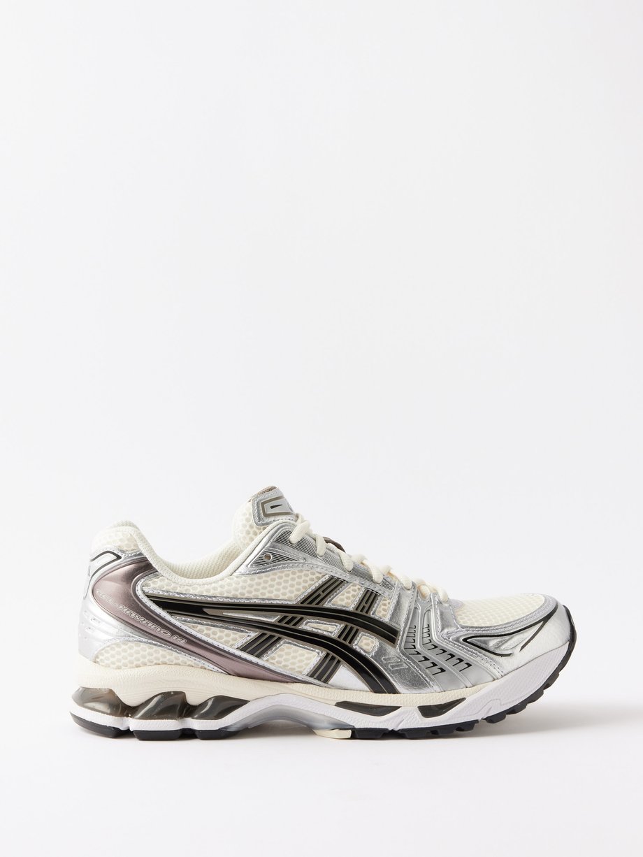 Beige GEL-Kayano 14 faux-leather trainers | Asics | MATCHES UK