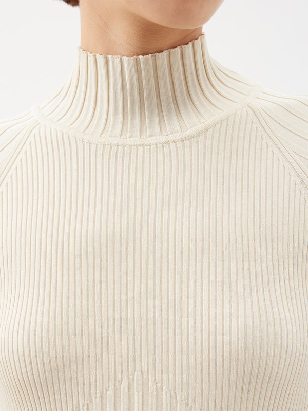 Proenza Schouler High-neck ribbed-knit dress