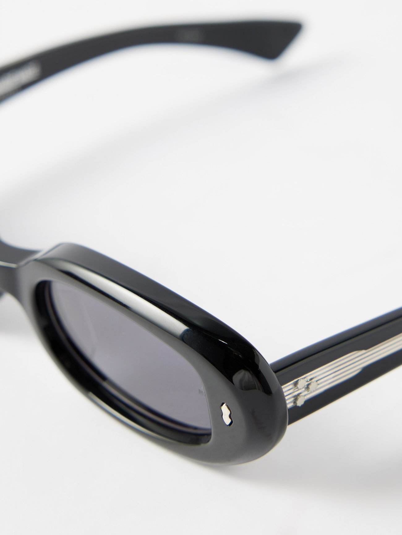 Black Besset oval-acetate sunglasses, Jacques Marie Mage