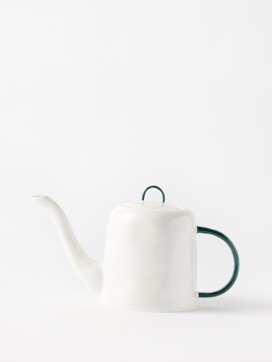 Feldspar Painted-handle 1L fine china teapot