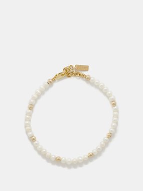 éliou Lim pearl & 14kt gold-plated bracelet