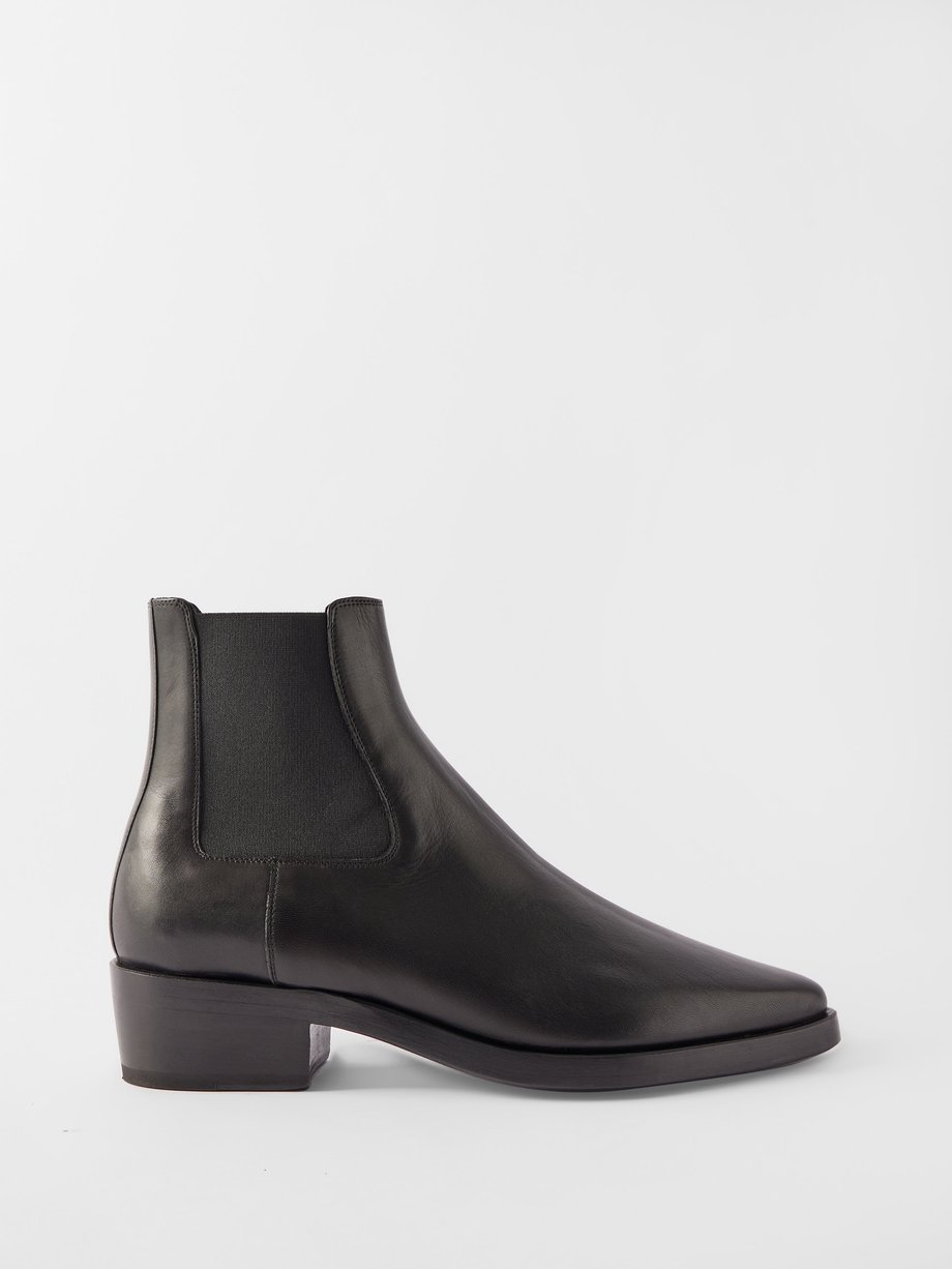 Black Eternal leather Chelsea boots | Fear Of God | MATCHES UK