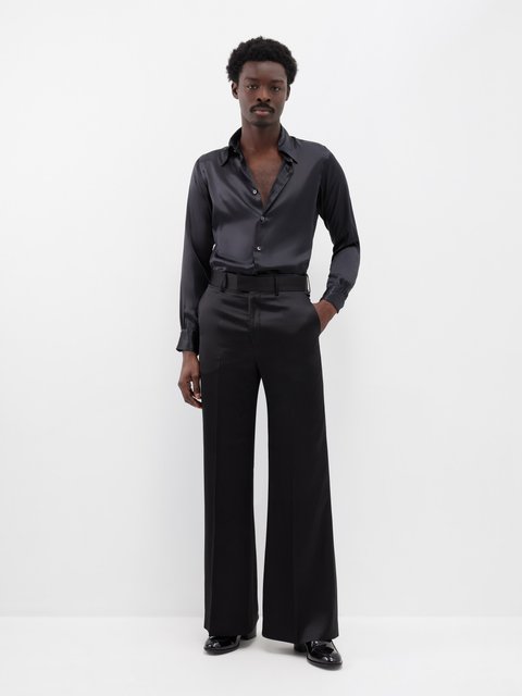 ZARA on X: Satin effect wide leg pants    / X