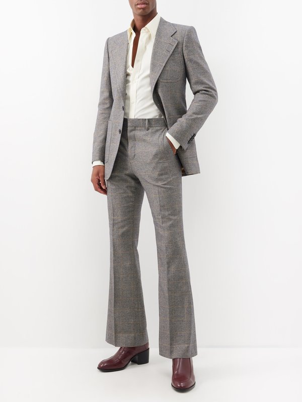 Ben Cobb x Tiger of Sweden Tumeo checked wool-blend suit trousers