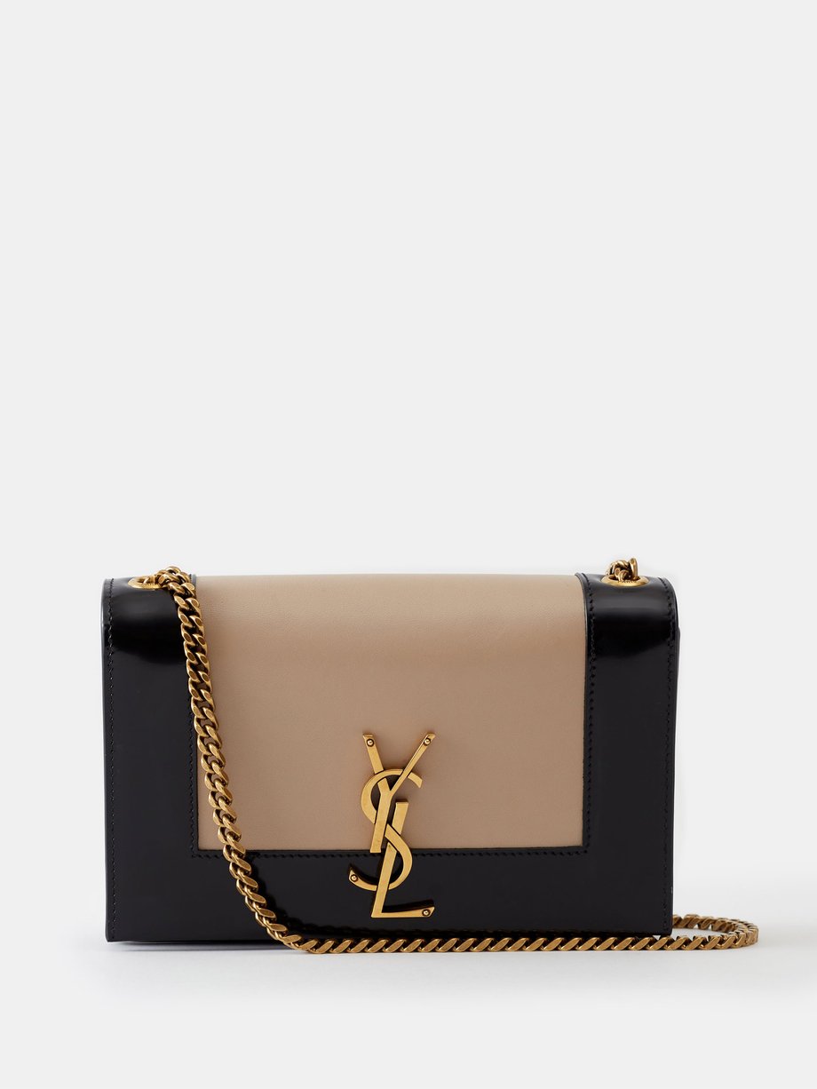 Black Kate small two-tone leather cross-body bag