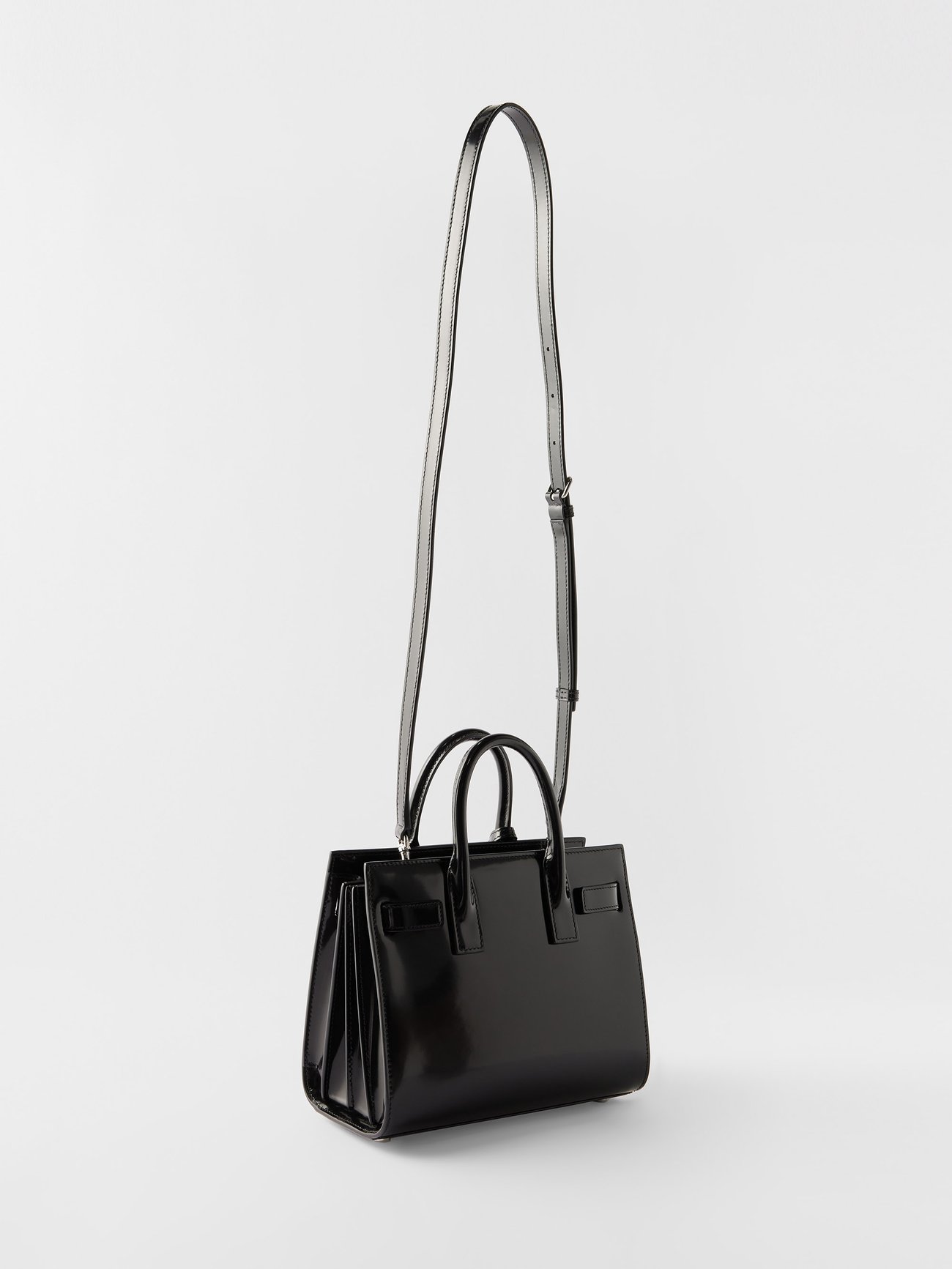 Saint Laurent Sac De Jour Nano Black/White - THE PURSE AFFAIR