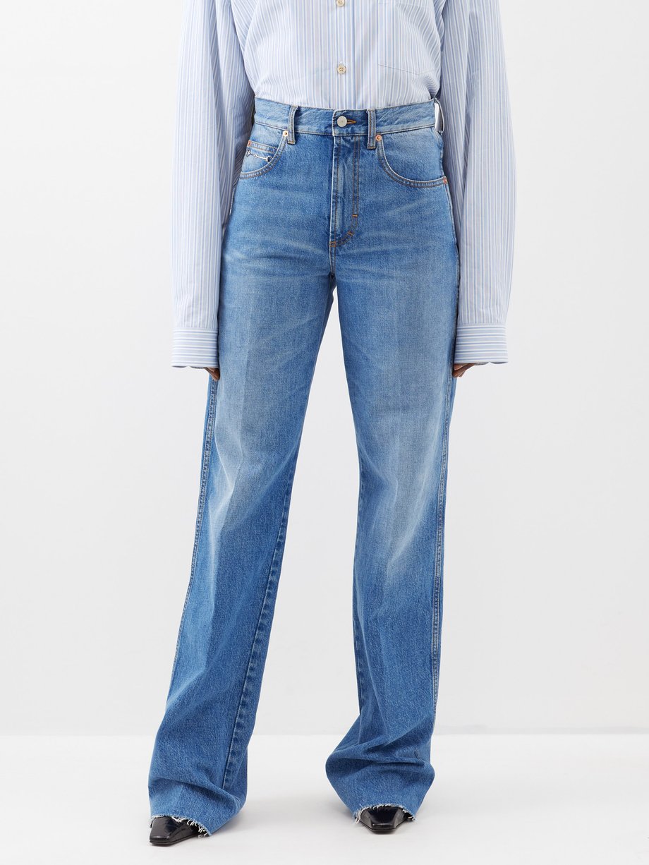Blue Monumentale wide-leg jeans | Gucci | MATCHES UK