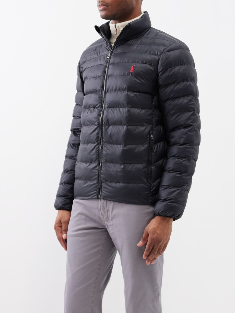 Black The Colden quilted packable coat