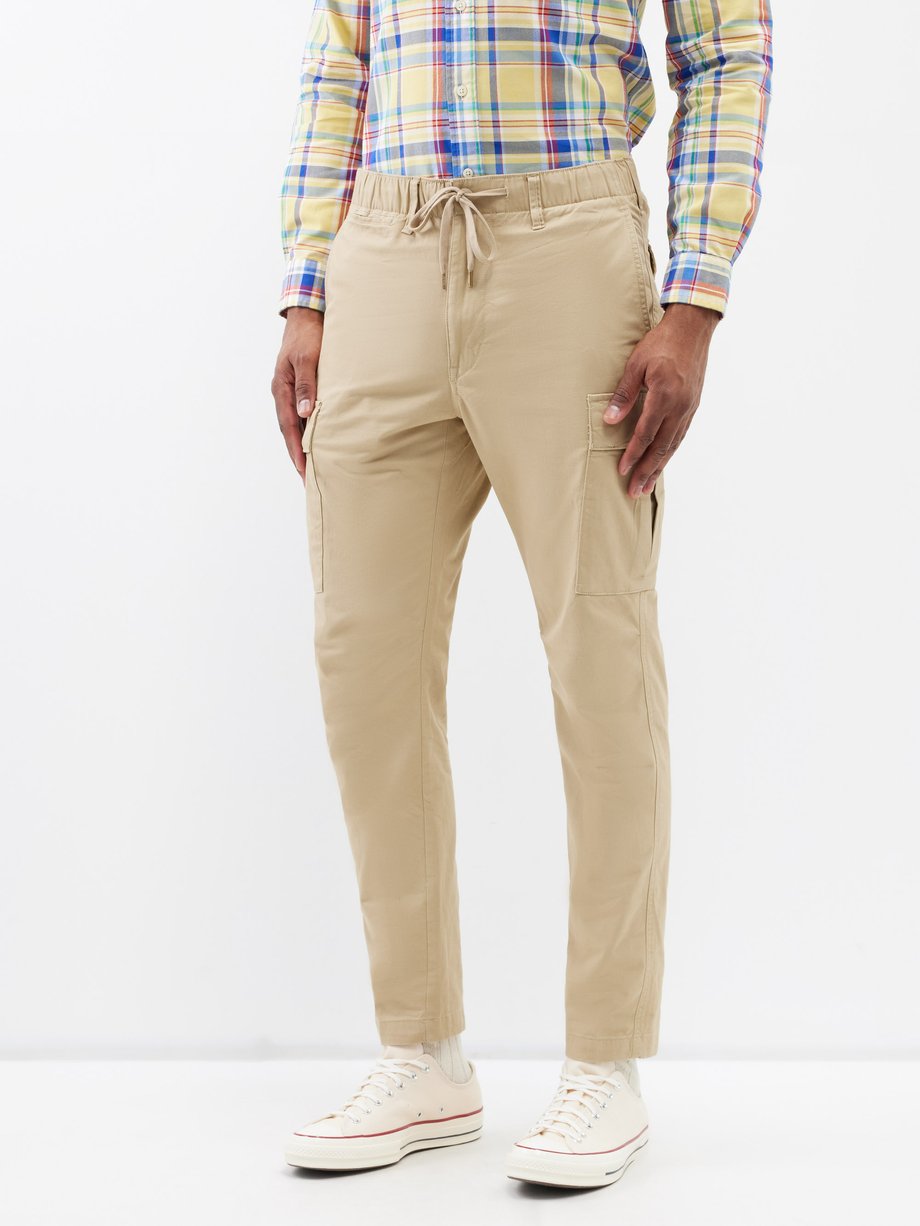 Polo Ralph Lauren Pantalon en sergé de coton mélangé à poches cargo