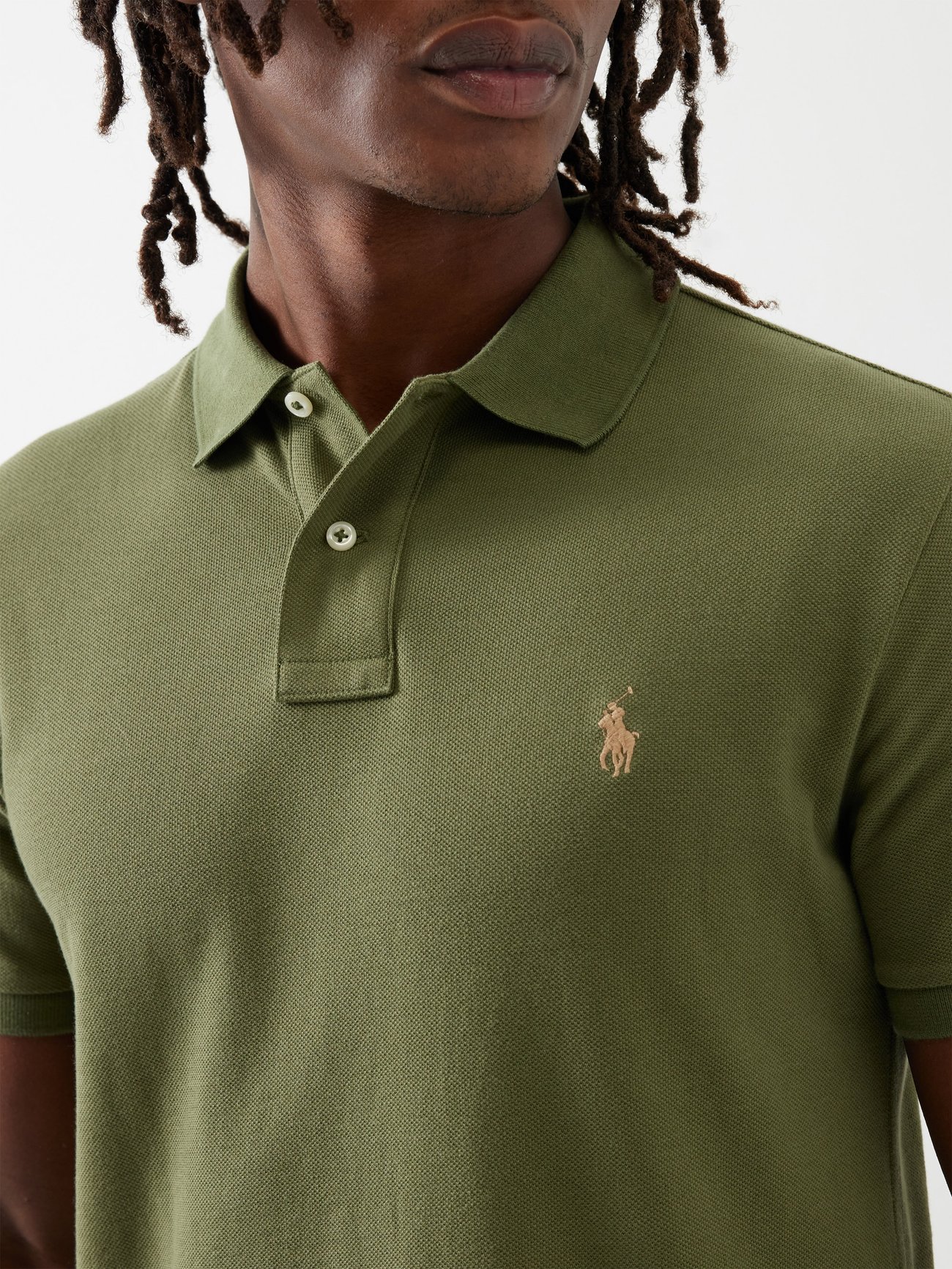 Logo-embroidered cotton-piqué polo shirt