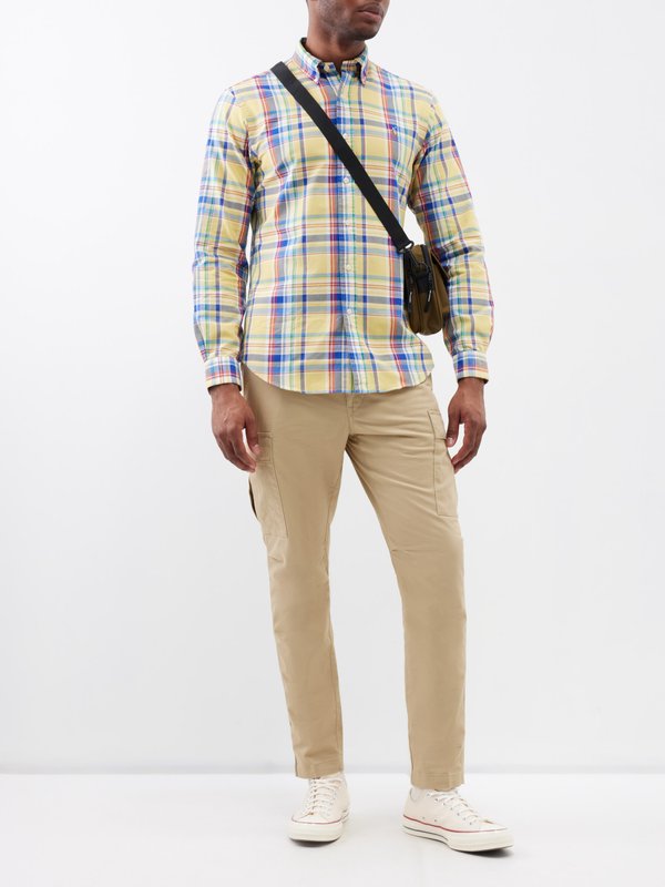 Polo Ralph Lauren Custom-fit checked cotton-Oxford shirt