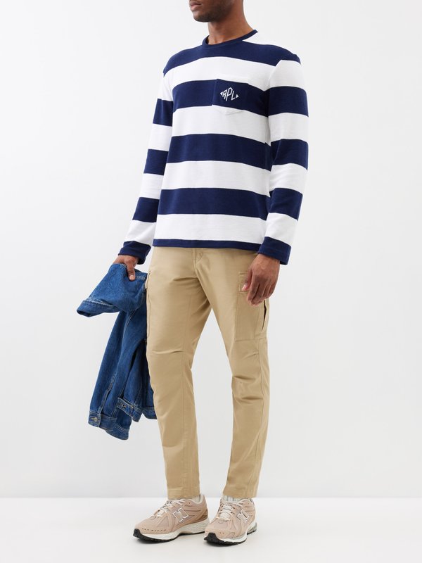 Polo Ralph Lauren Striped cotton-terry long-sleeve T-shirt