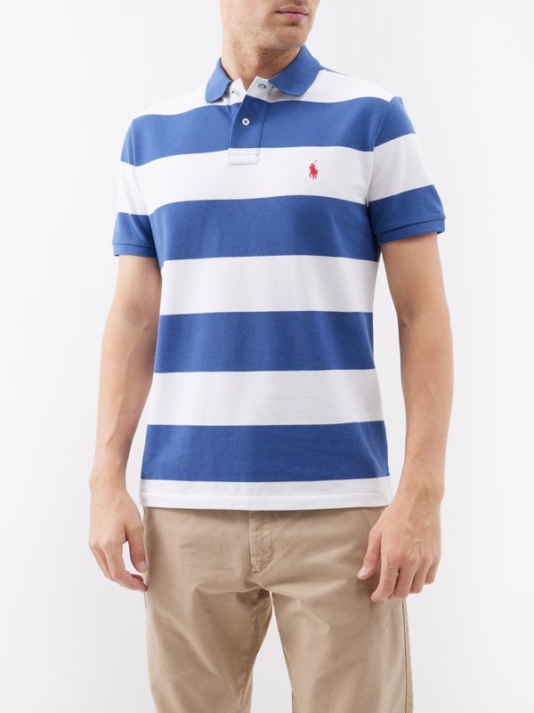 Ralph Lauren Men Custom Fit Polo Shirt Number 3 100% Cotton Navy Blue Size  XS