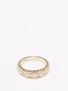 Retrouvai Modern Love diamond & 14kt gold ring