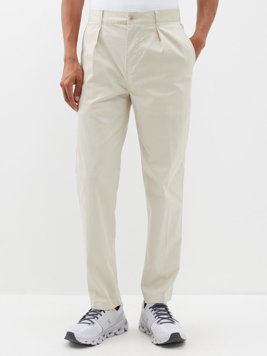 Beige Tailored Fit Performance cotton-blend chinos | Polo Ralph Lauren ...